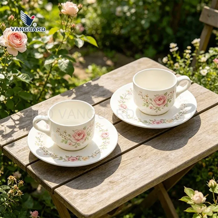 White Ceramic Tea Cup And Saucer White Ceramic Tea Cup And Saucer